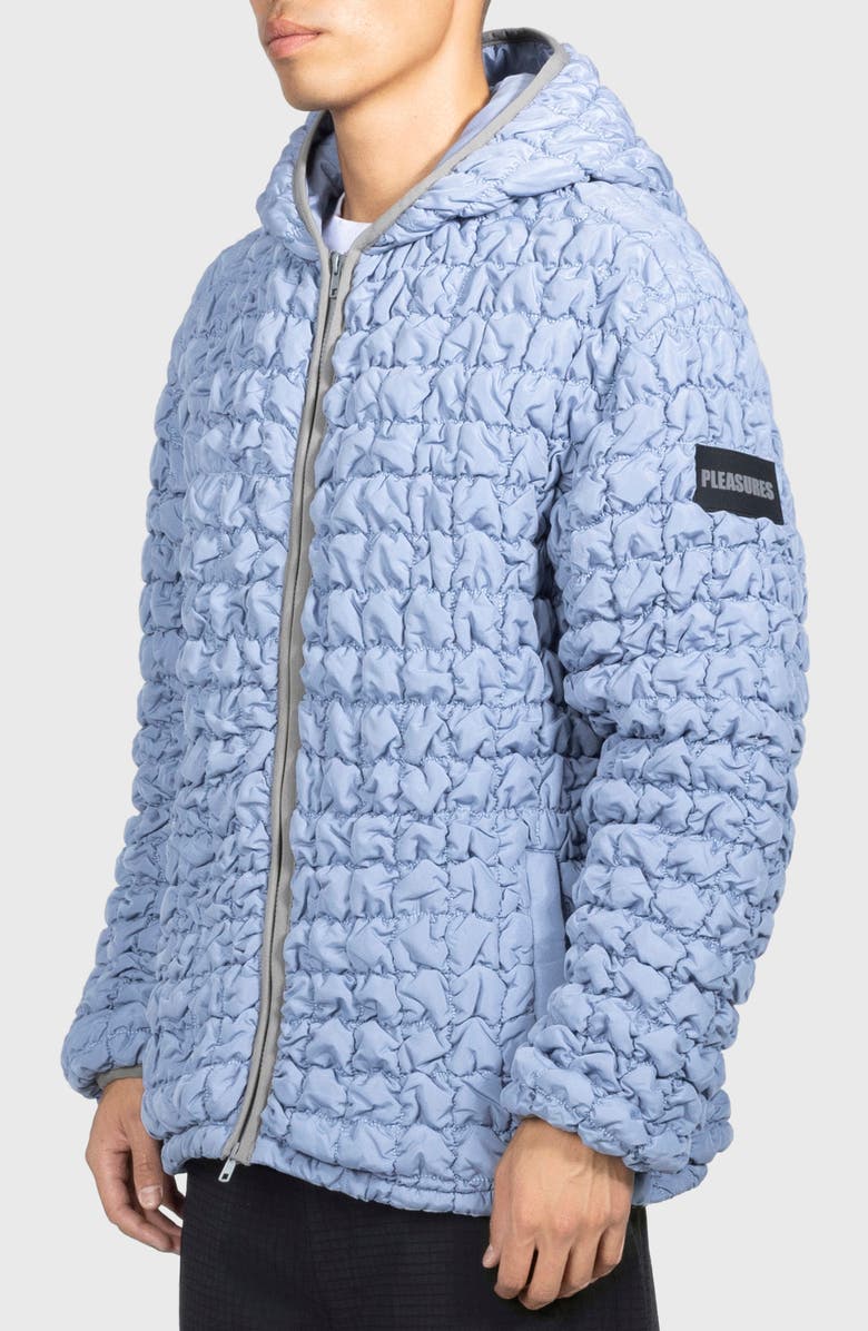 PLEASURES Tender Hooded Quilted Puffer Jacket, Alternate, color, Slate