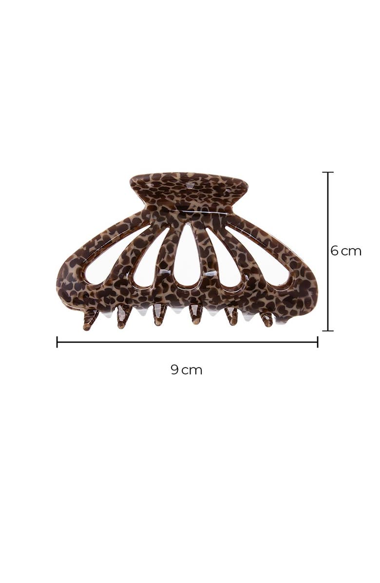 BY ADINA EDEN Medium Cutout Classic Hair Claw Clip, Alternate, color, Brown