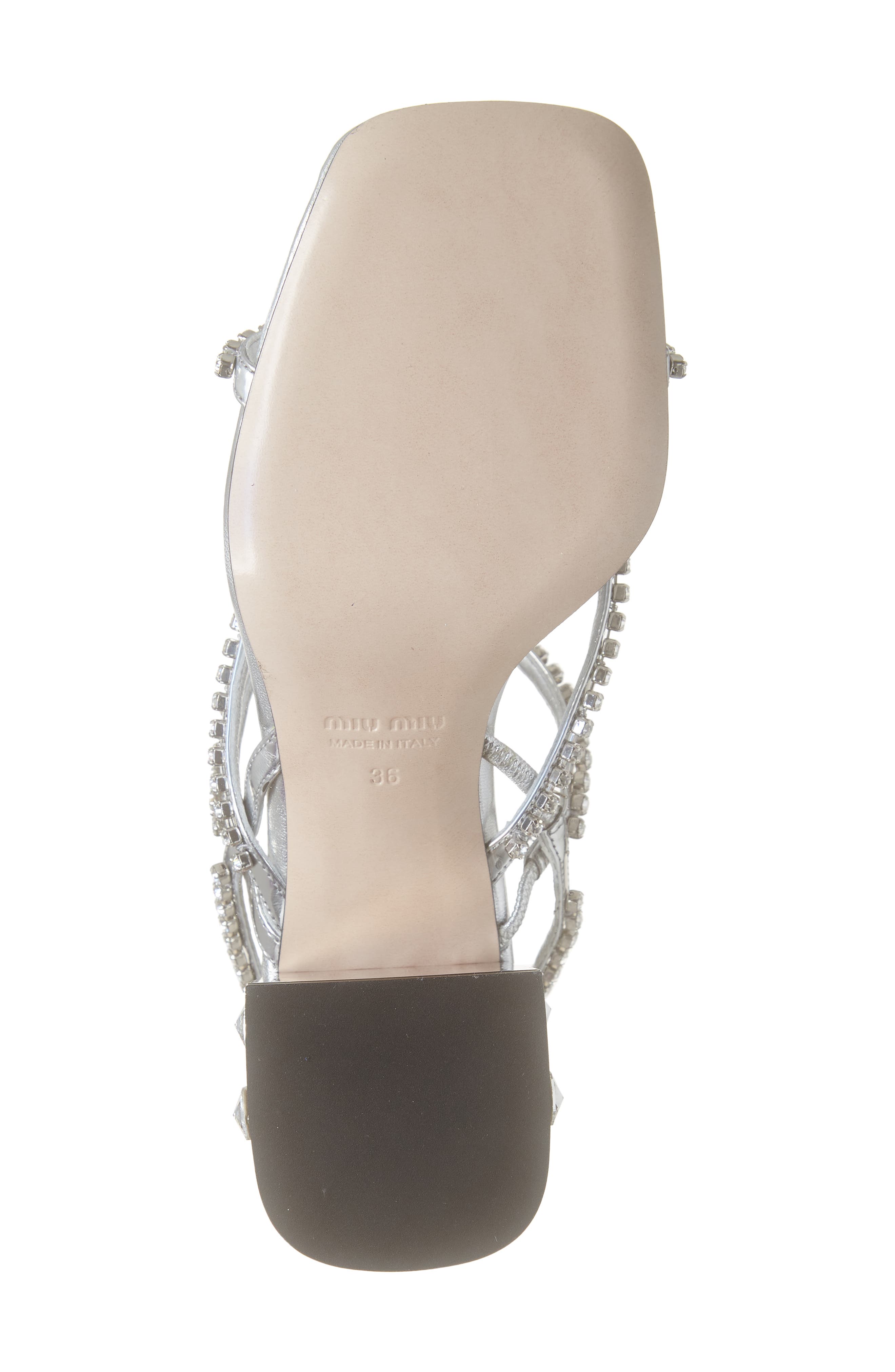 Crystal Embellished Block Heel Sandal, Alternate, color, ARGENTO