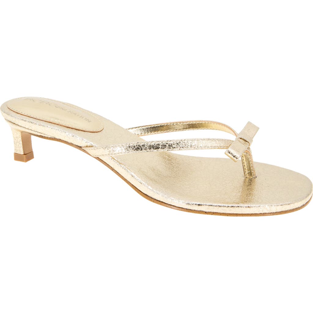Bcbgeneration Zia Slide Sandal In Gold