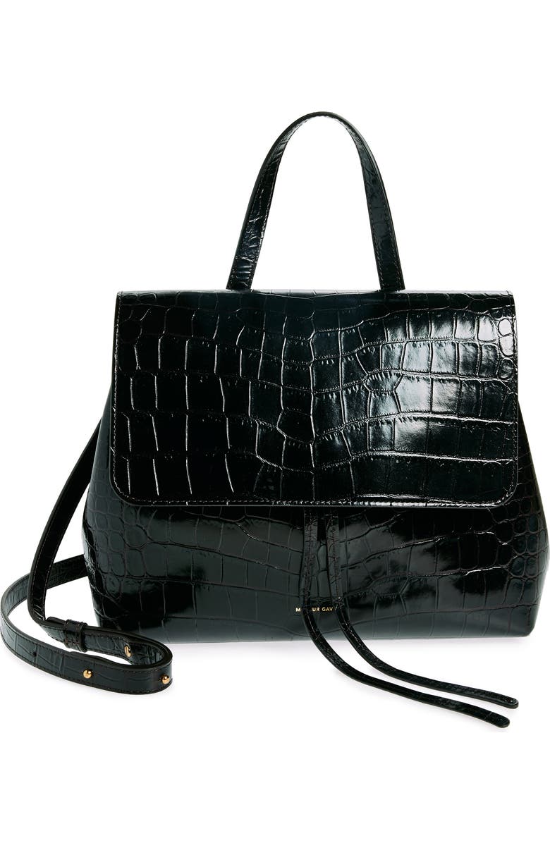 Mansur Gavriel Soft Lady Leather Bag, Main, color, Chocolate