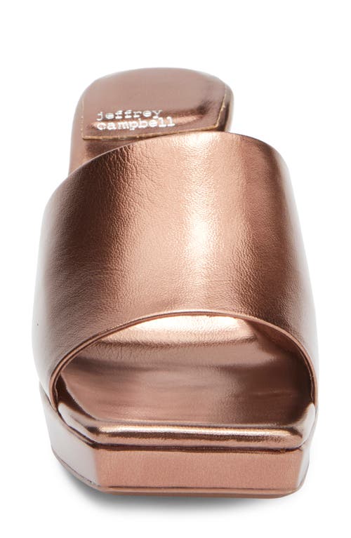 Jeffrey Campbell Dress Code Sandal In Bronze