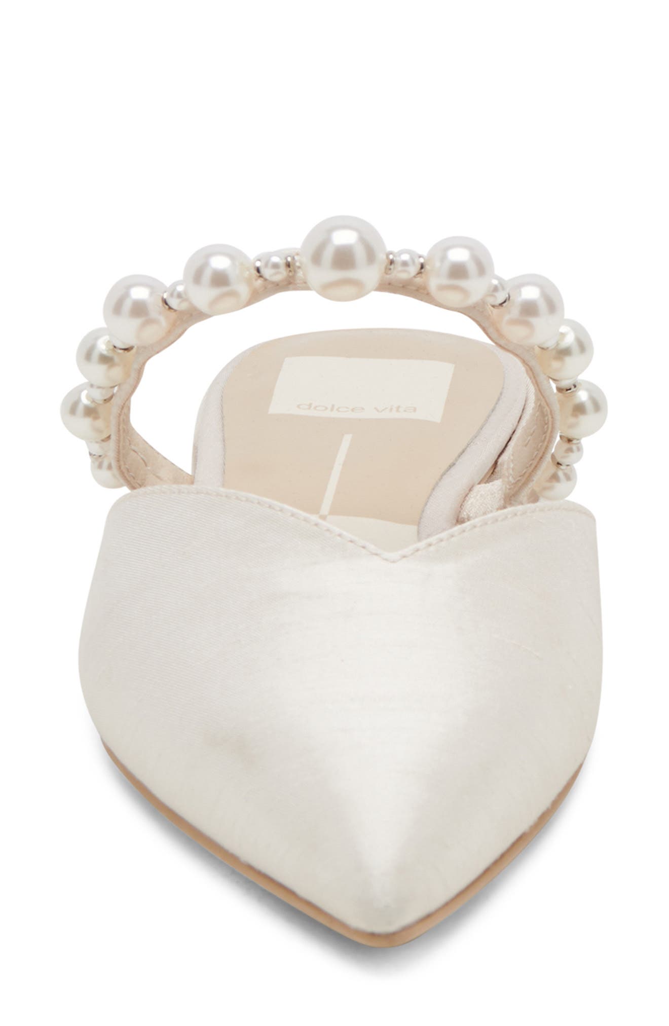 Dolce Vita Kanika Imitation Pearl Pointed Toe Mule, Alternate, color, 