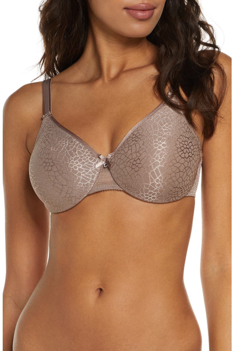 C Magnifique Underwire Minimizer Bra, Main, color, HAZELNUT