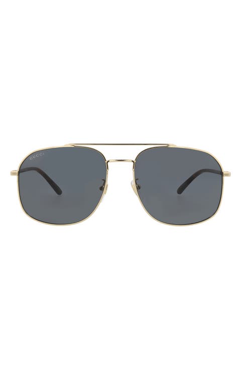 59mm Aviator Sunglasses