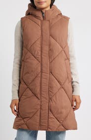 Sam Edelman Quilted Hooded Puffer Vest