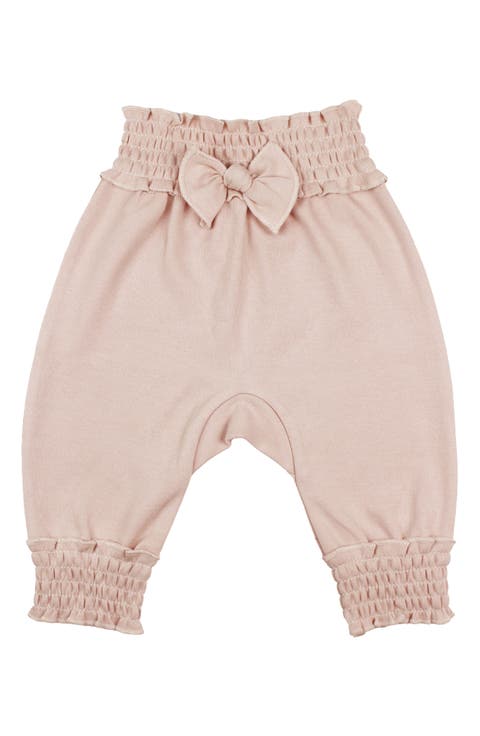 Organic Cotton Smocked Bubble Pants
