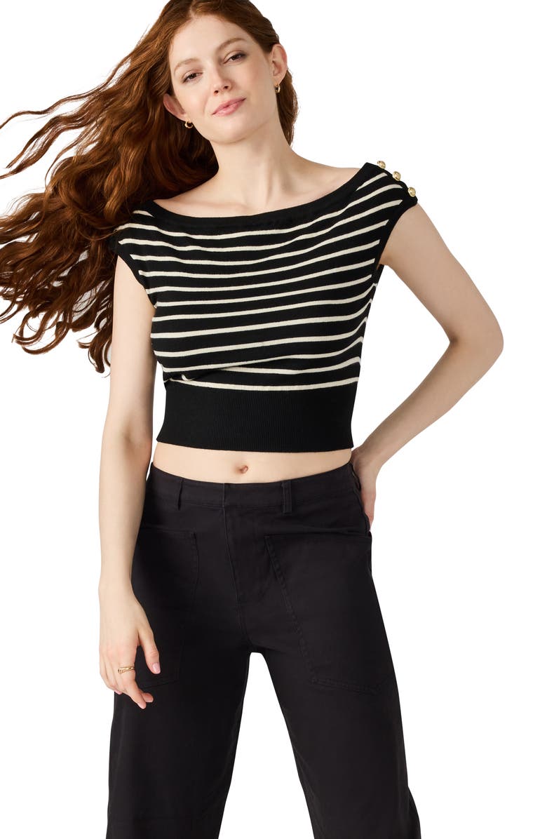 Steve Madden Sarita Crop Sweater, Alternate, color,