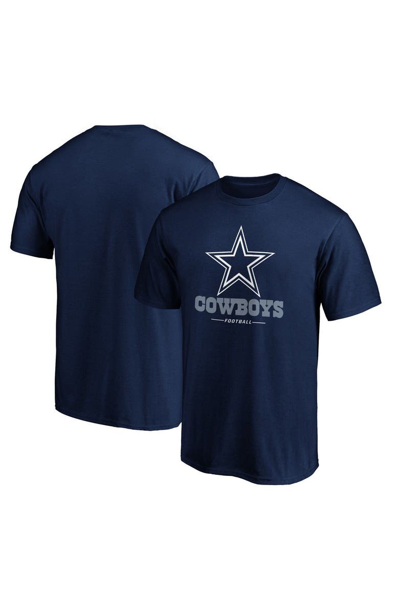 FANATICS Men's Fanatics Branded Navy Dallas Cowboys Team Lockup Logo T-Shirt, Alternate, color, Navy