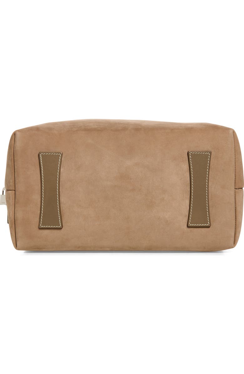 Max Mara Bowler Suede Satchel, Alternate, color, Turtledove