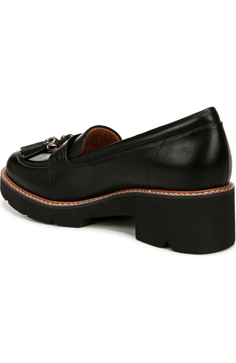 Naturalizer Committed Tassel Loafer, Alternate, color, Black Faux Leather