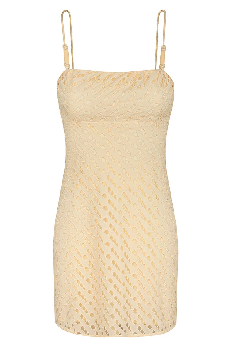 Venice Cotton Cover-Up Mini Sundress, Alternate, color, IVORY
