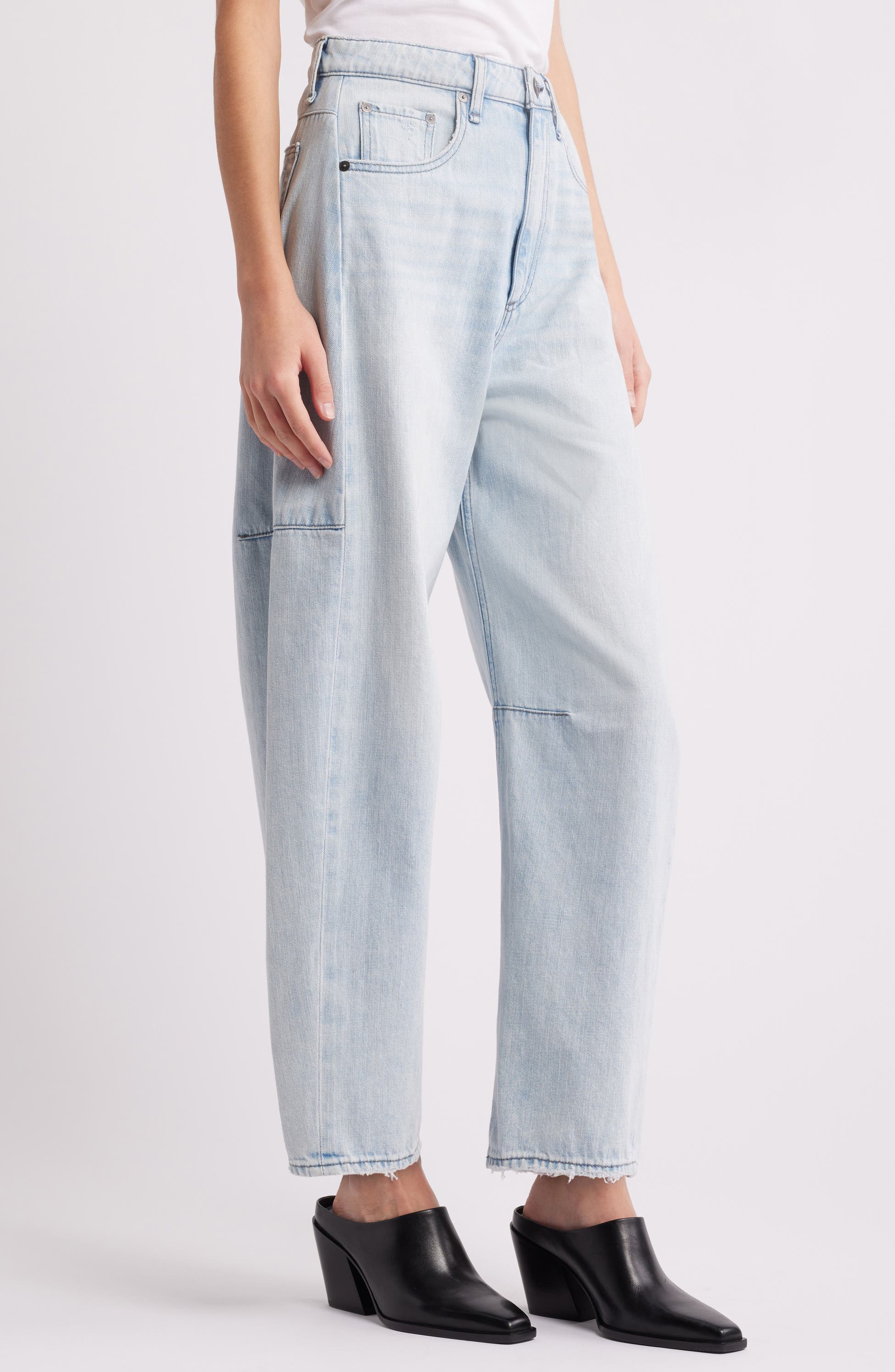 Charlie High Waist Crop Barrel Jeans