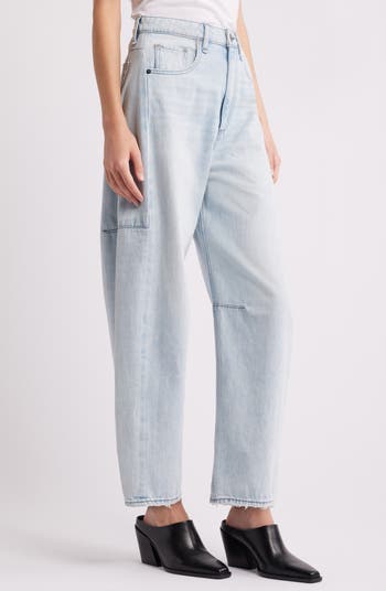 Charlie High Waist Crop Barrel Jeans