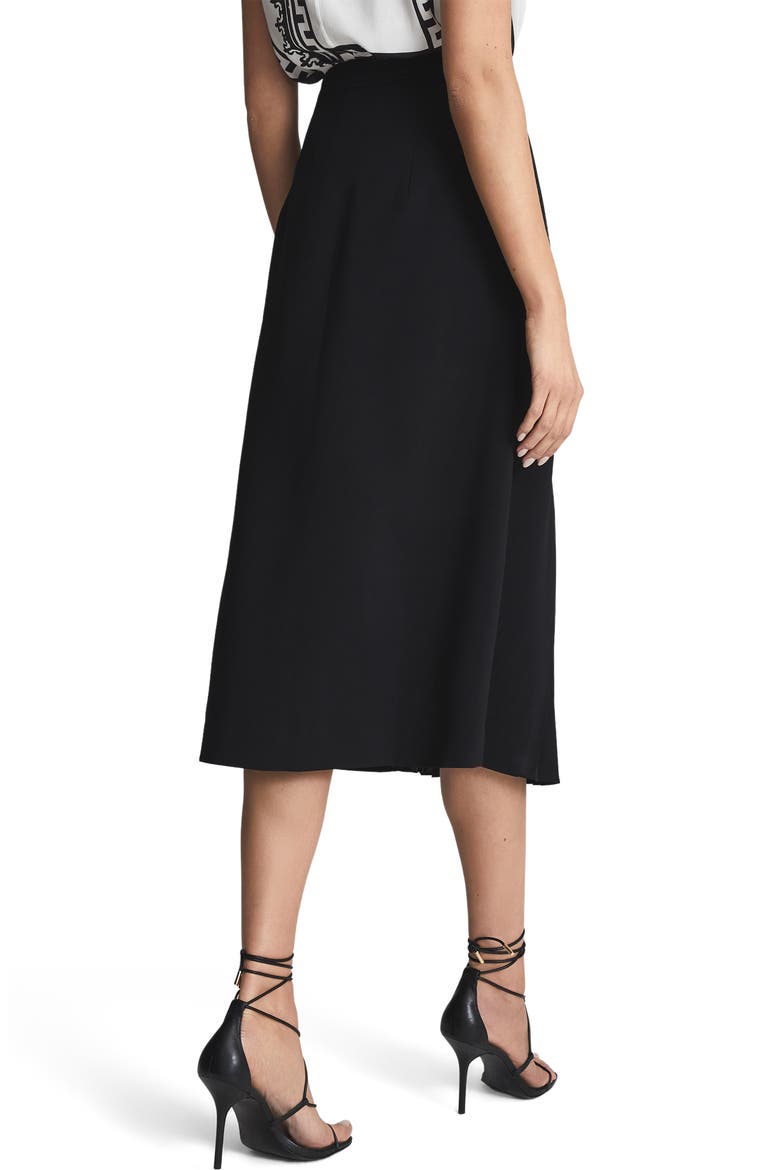 Drew Pleated Skirt, Alternate, color, BLACK