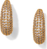 Nadri Alma J Hoop Earrings