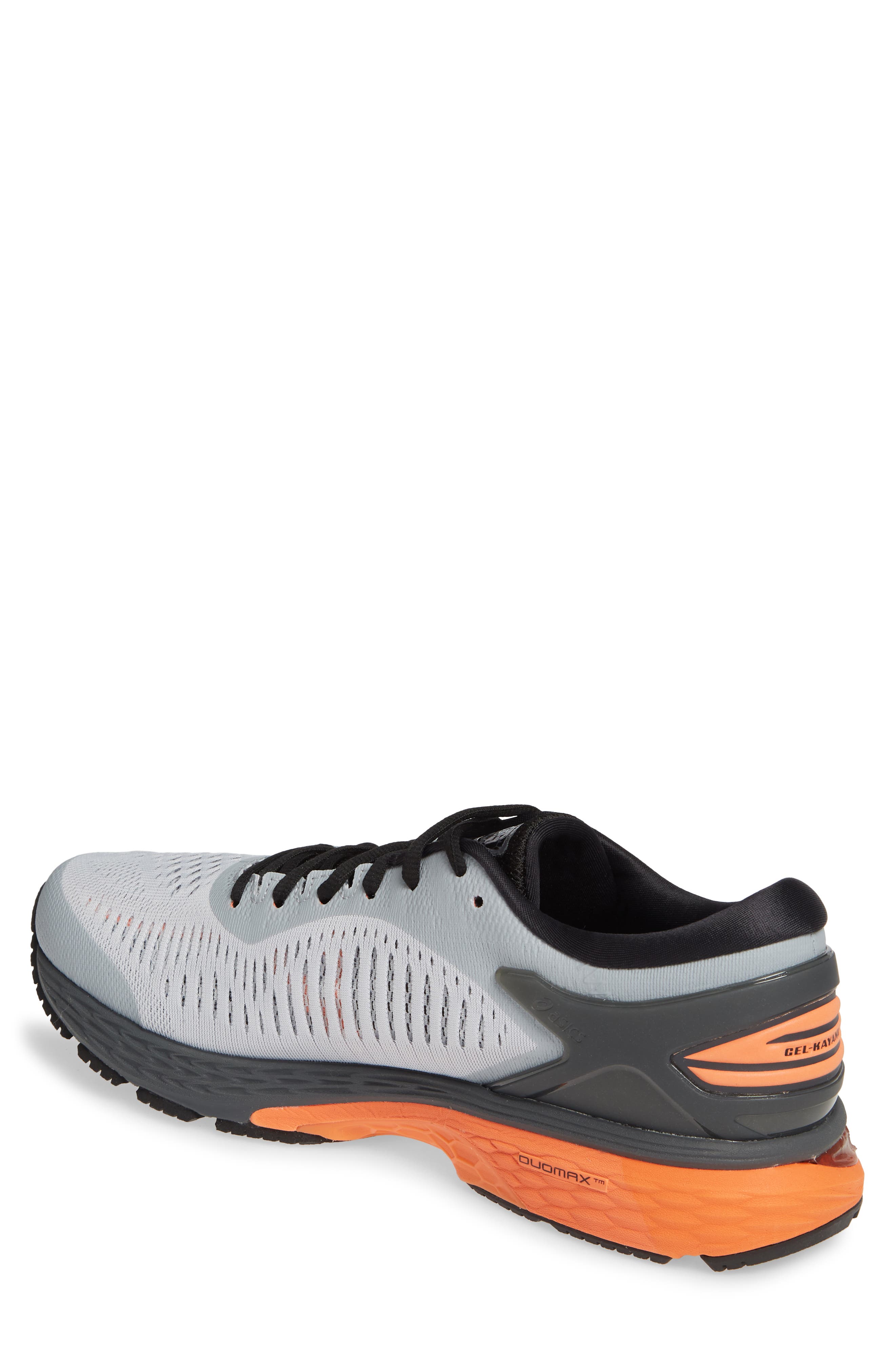 GEL-KAYANO® 25 Running Shoe, Alternate, color, MID GREY/ RED SNAPPER