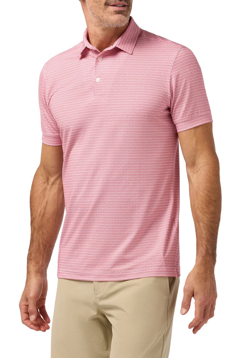 Versa Trim Fit Performance Golf Polo, Main, color, RED HOT TEE OFF