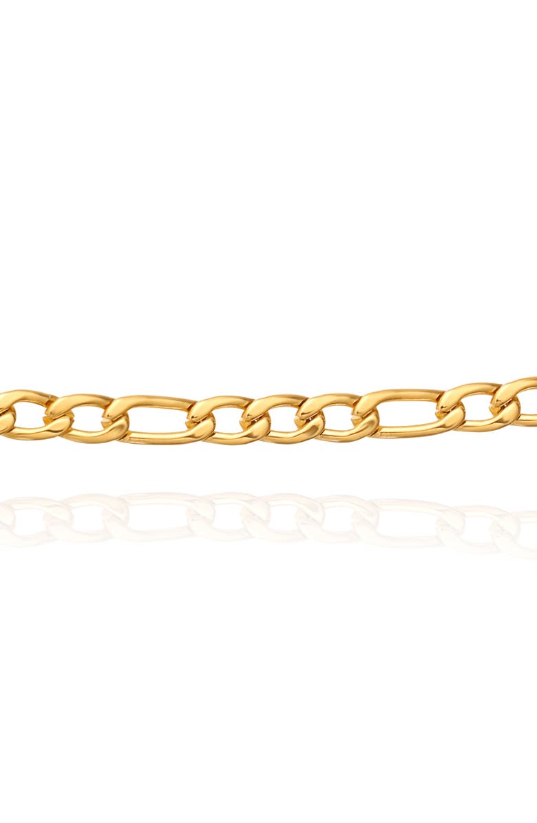 Lucky Brand Figaro Chain Necklace, Alternate, color, Gold