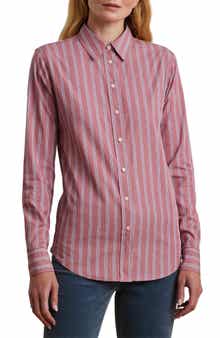 Lauren Ralph Lauren Classic Fit Striped Broadcloth Shirt