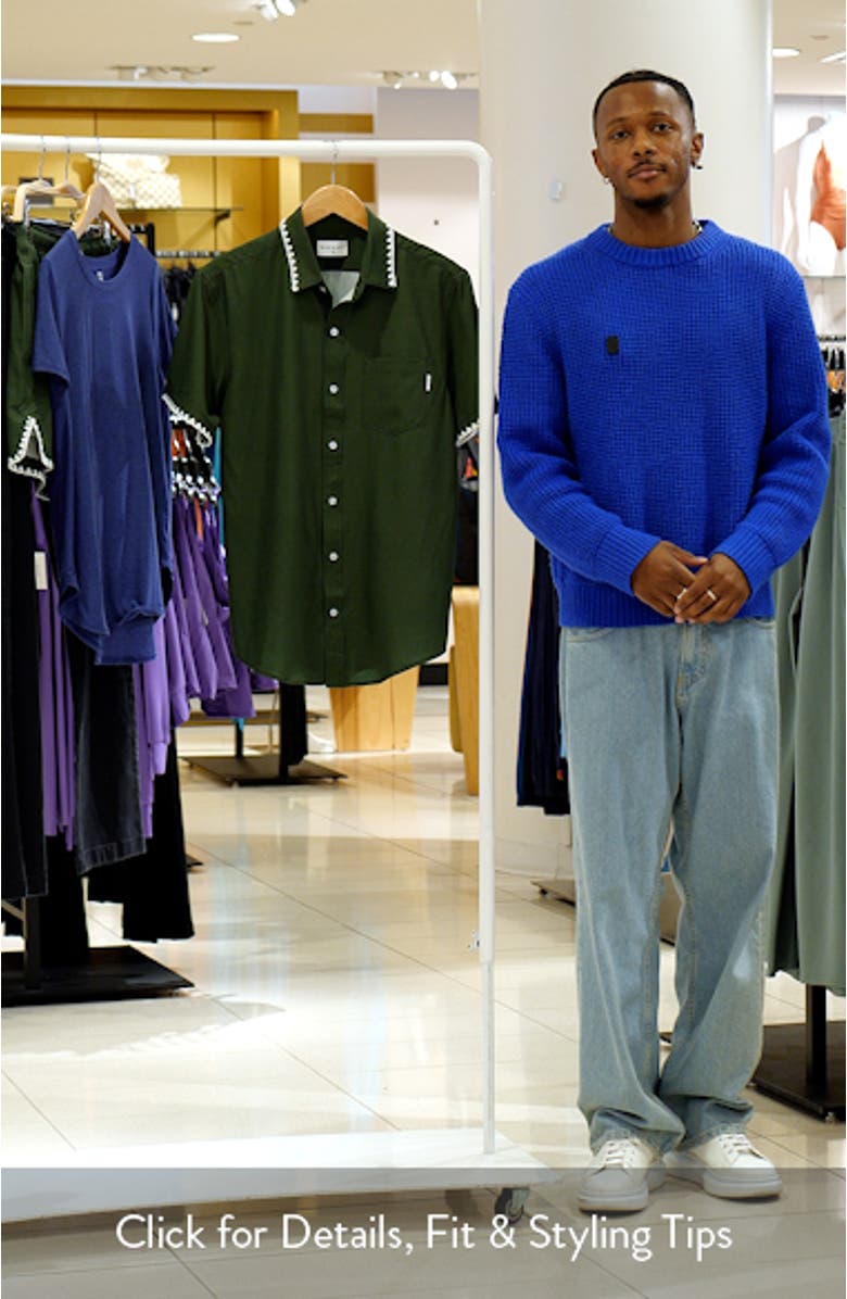 Weekend Embroidered Button-Up Shirt, sales video thumbnail