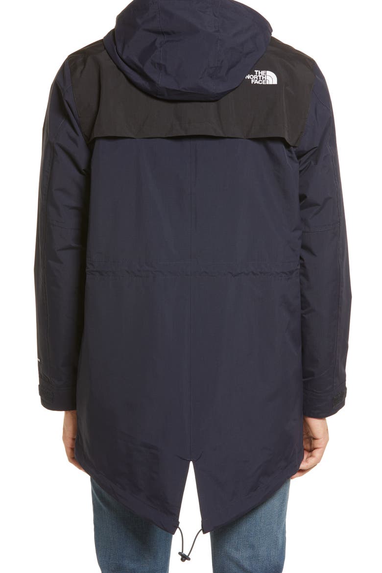 City Breeze Water Repellent Hooded Rain Parka, Alternate, color, AVIATOR NAVY/ TNF BLACK