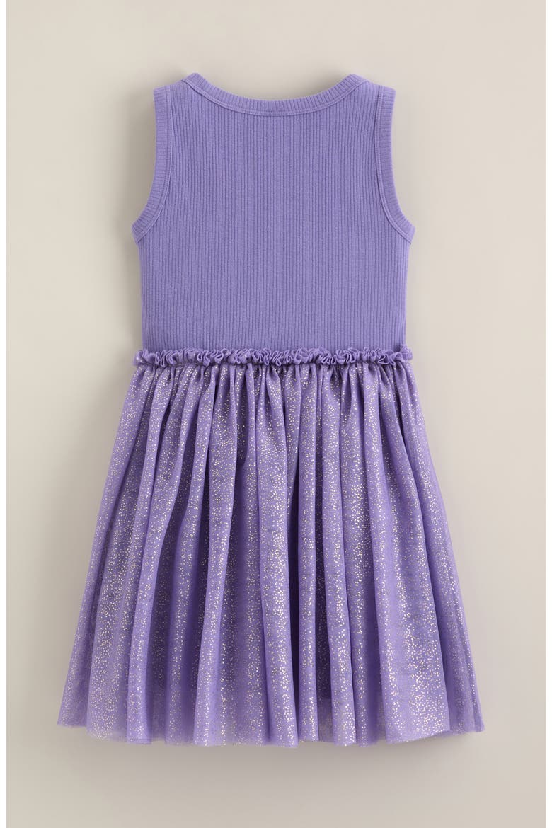Kids' Mixed Media Tutu Dress, Alternate, color, PURPLE ASTER