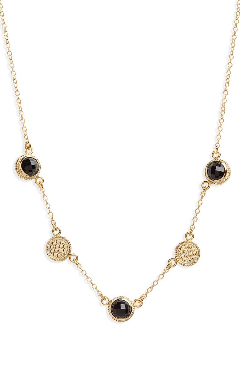 Anna Beck Semiprecious Stone Station Necklace, Main, color, 