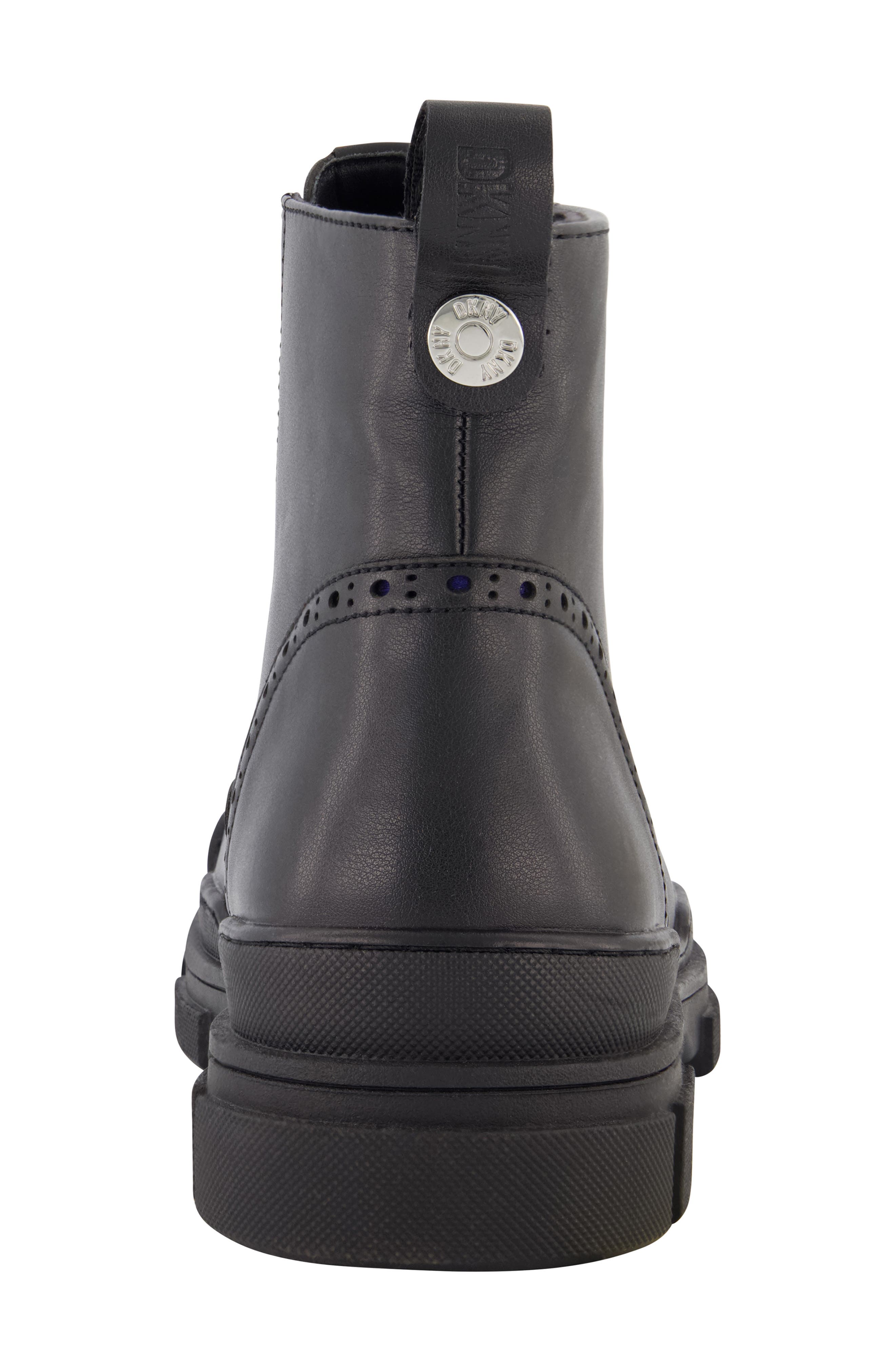 DKNY Wingtip Lug Boot, Alternate, color, 