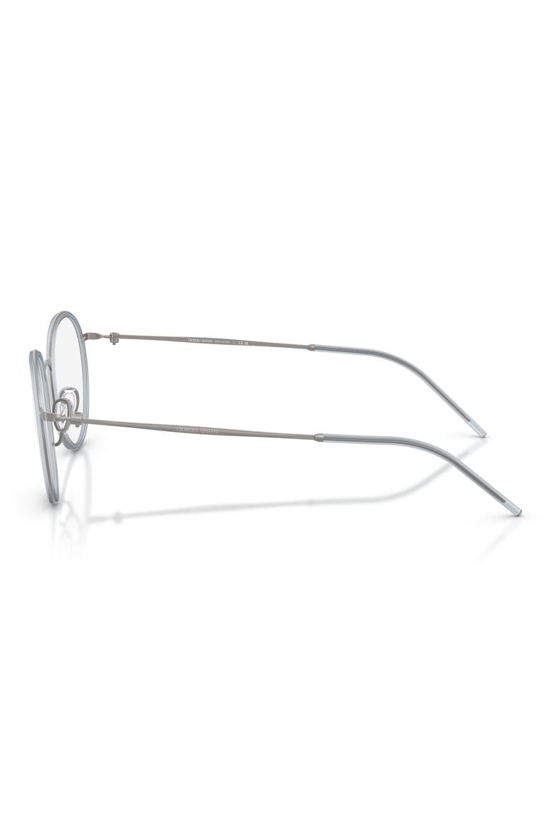 49mm Small Round Optical Glasses, Alternate, color, MATTE GUNMETAL / DEMO LENS