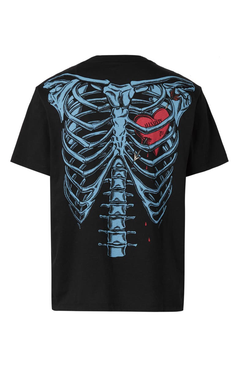 AllSaints Bleeding Heart Graphic Tee, Alternate, color,