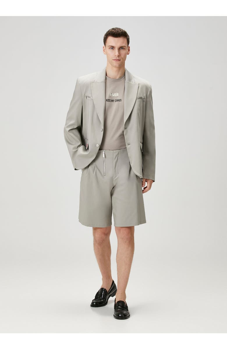 PCFG Cotton Zip Detail Woven Blazer, Alternate, color, Beige