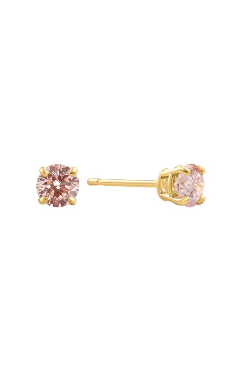 Bliss Diamond 1/3 - 1Ct Pink Diamond Studs 14k or Gold Lab Grown, Alternate, color, 