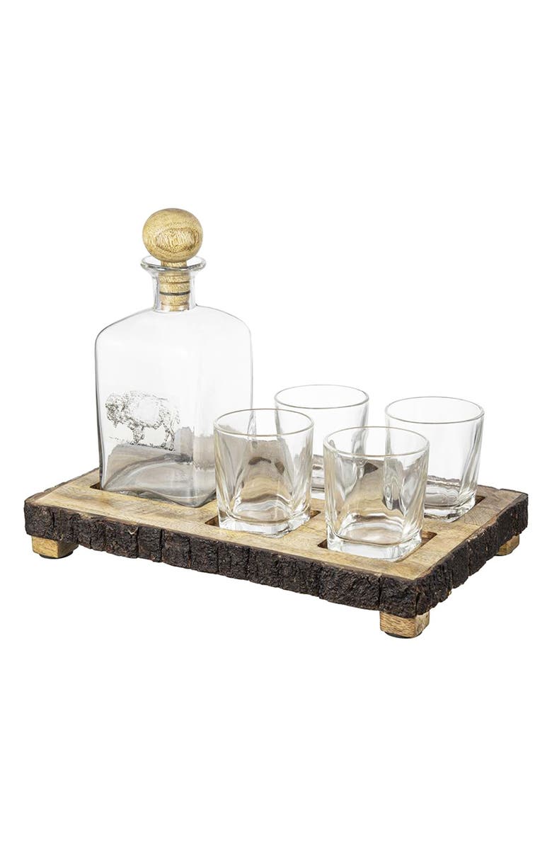 A & B Home Alaine 6-Piece Bar Set, Main, color, Brown