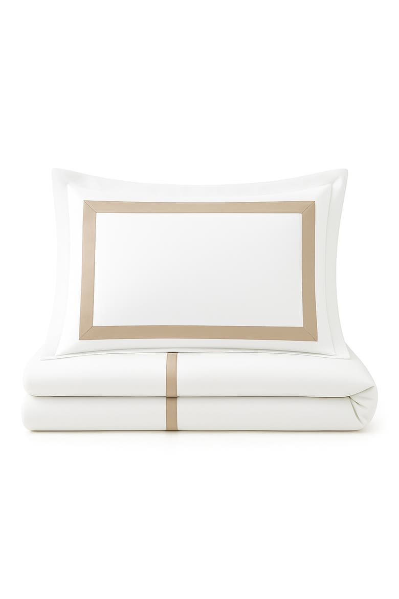 Classic Hotel Queen Duvet Cover, Sheet & Shams Set, Main, color, PEARL