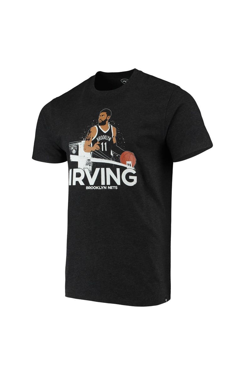'47 Men's Kyrie Irving Black Brooklyn Nets Player Graphic T-Shirt, Alternate, color, 