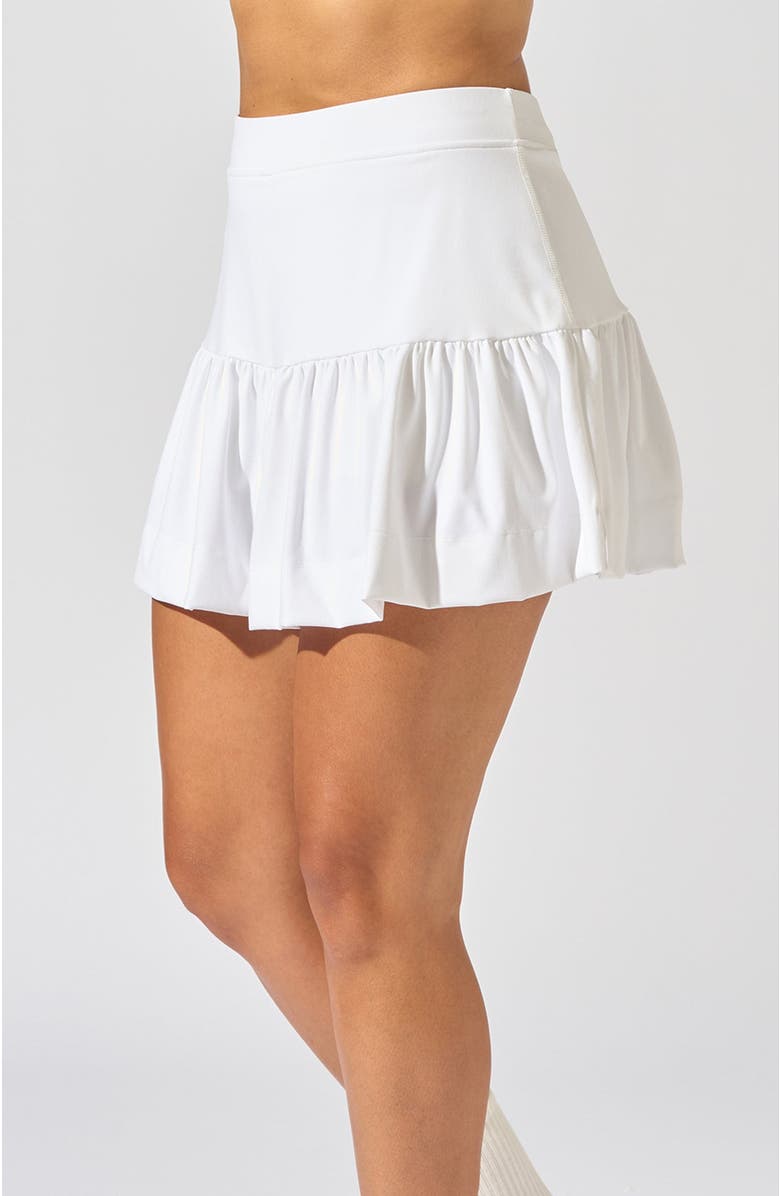 Bobbe Active Challenger Bubble Skirt, Alternate, color, White