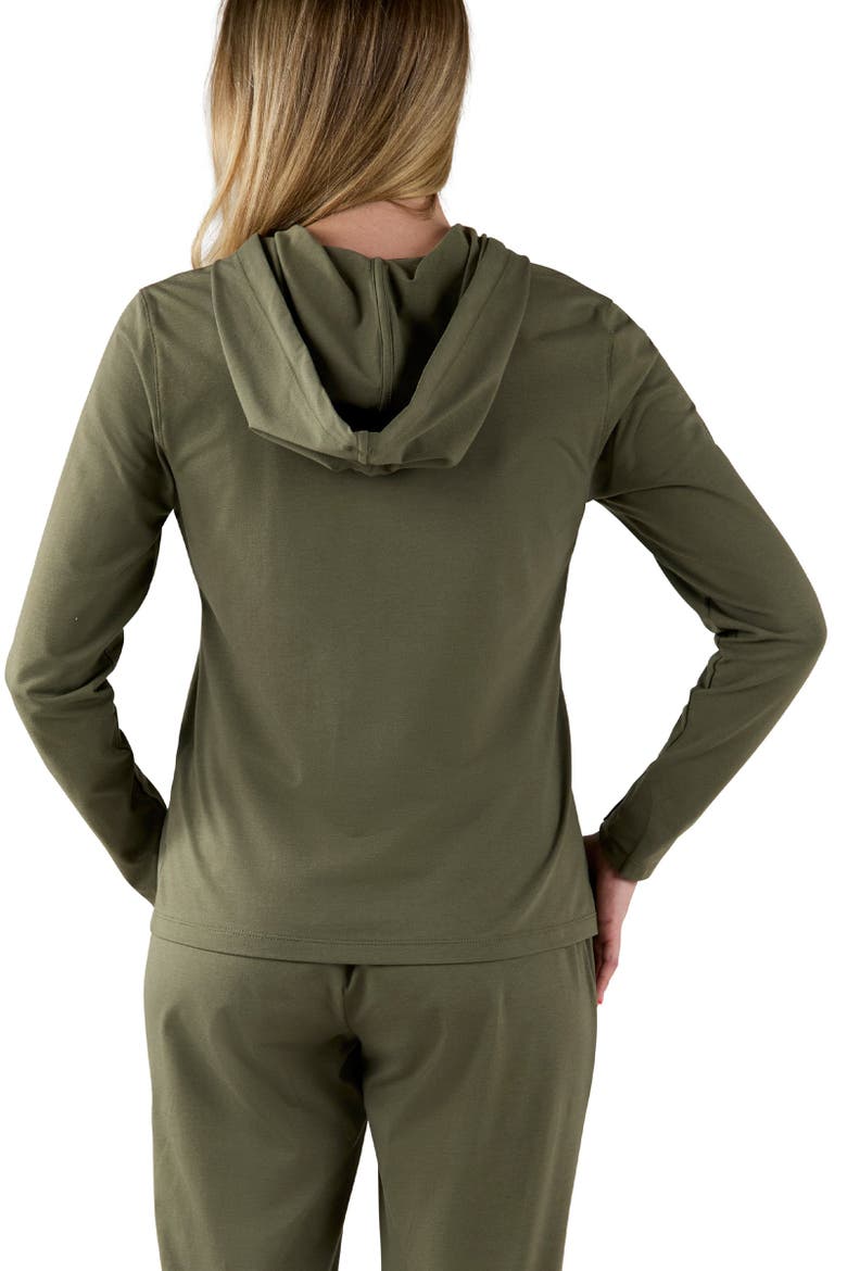 Everyday Hooded Jacket, Alternate, color, Deep Olive
