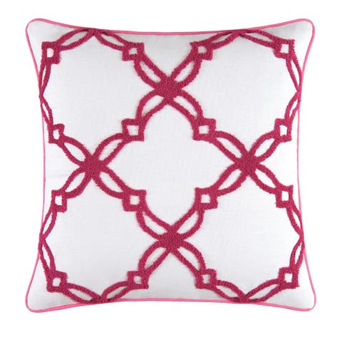 Kendall Geo Tufted Pillow, 18" x 18"