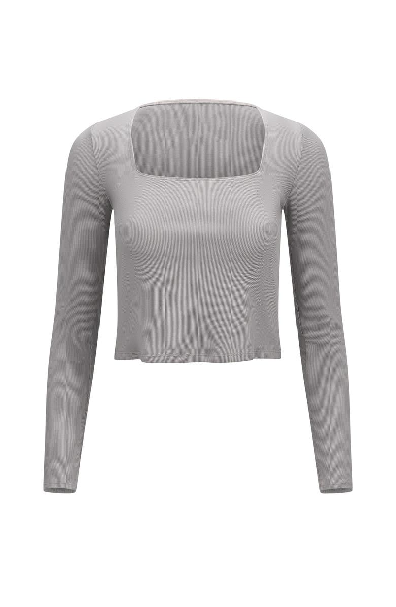 Adore Me Rib Long Sleeve Shirt, Alternate, color, 