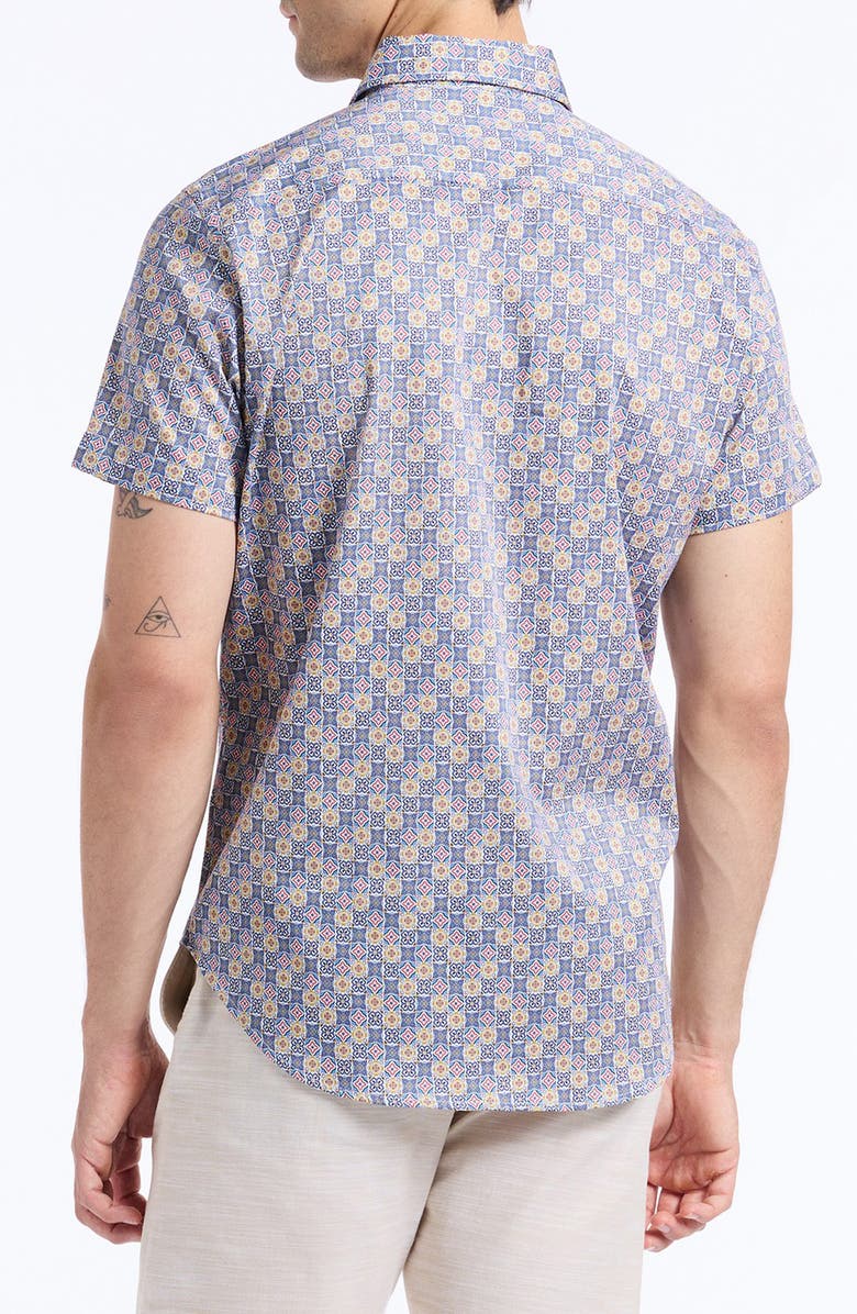 Robert Graham Kinloch Print Woven Button-Up Shirt, Alternate, color, Multi Blue