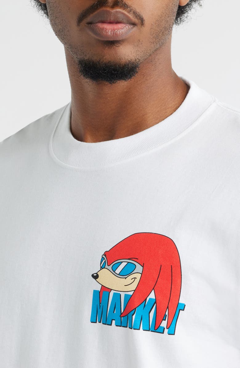 MARKET x Sonic Knuckles Cotton Graphic T-Shirt, Alternate, color, White