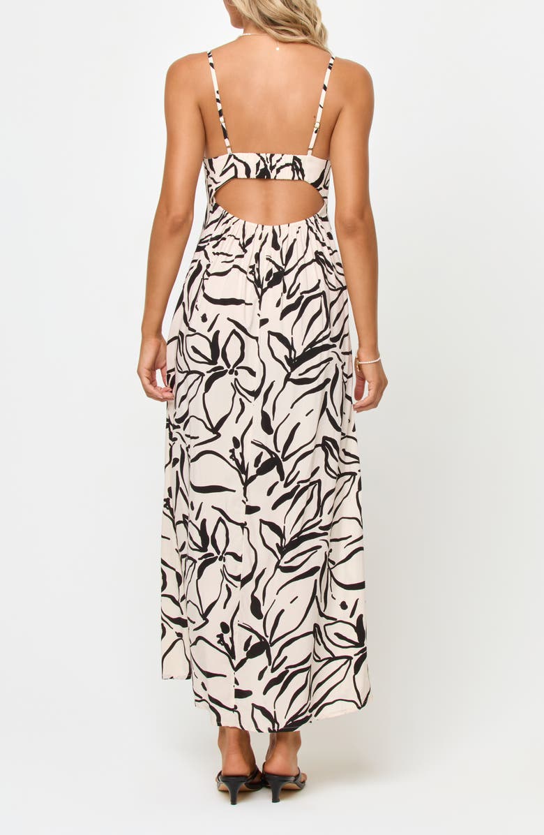 LSPACE Chara Maxi Cover-Up Dress, Alternate, color, Heavy Petal