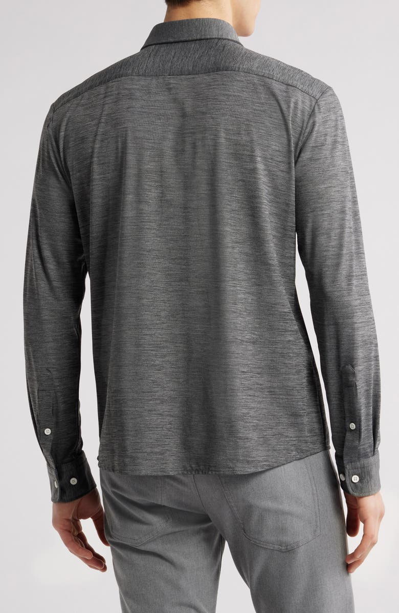 BOSS Roan Kent Slim Fit Button-Up Shirt, Alternate, color, Open Grey