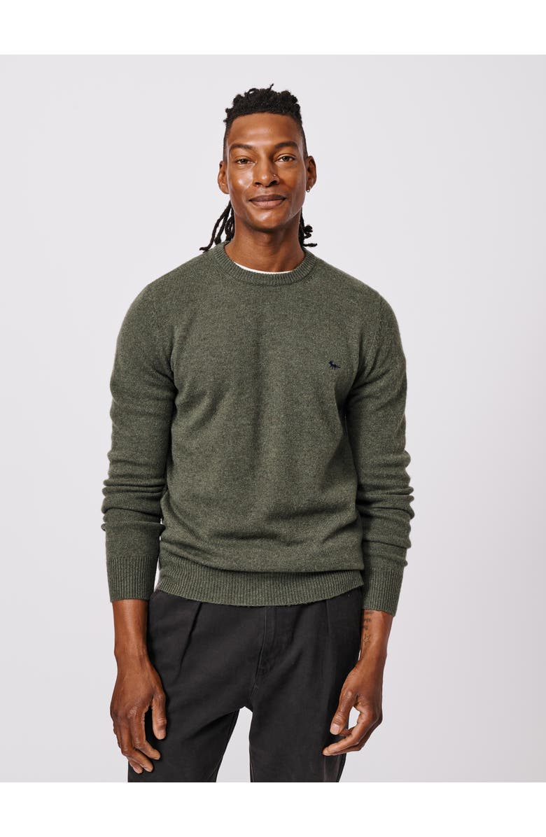 Aubin Westbourne Crew Neck Sweater, Main, color, Dark Khaki
