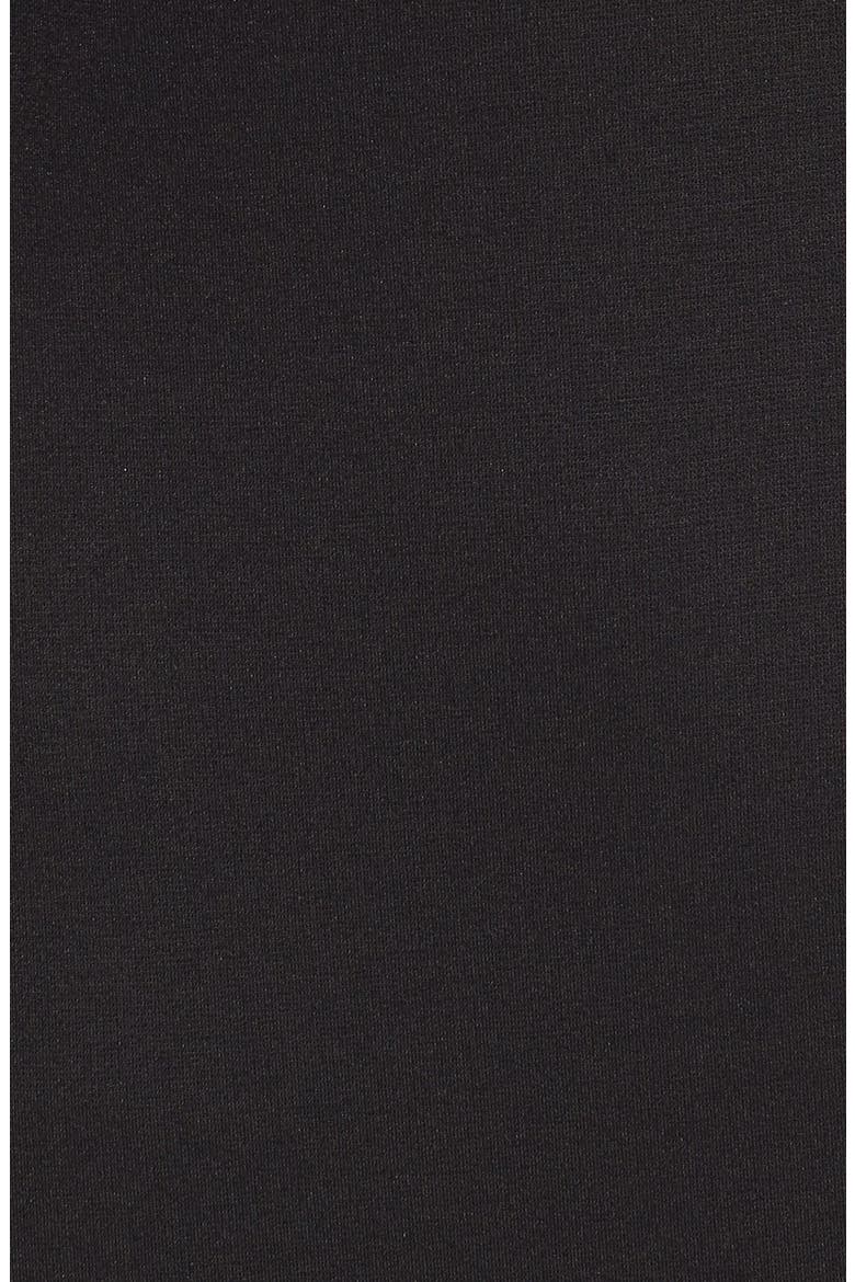 V-Neck Crepe Sheath Dress, Alternate, color, BLACK