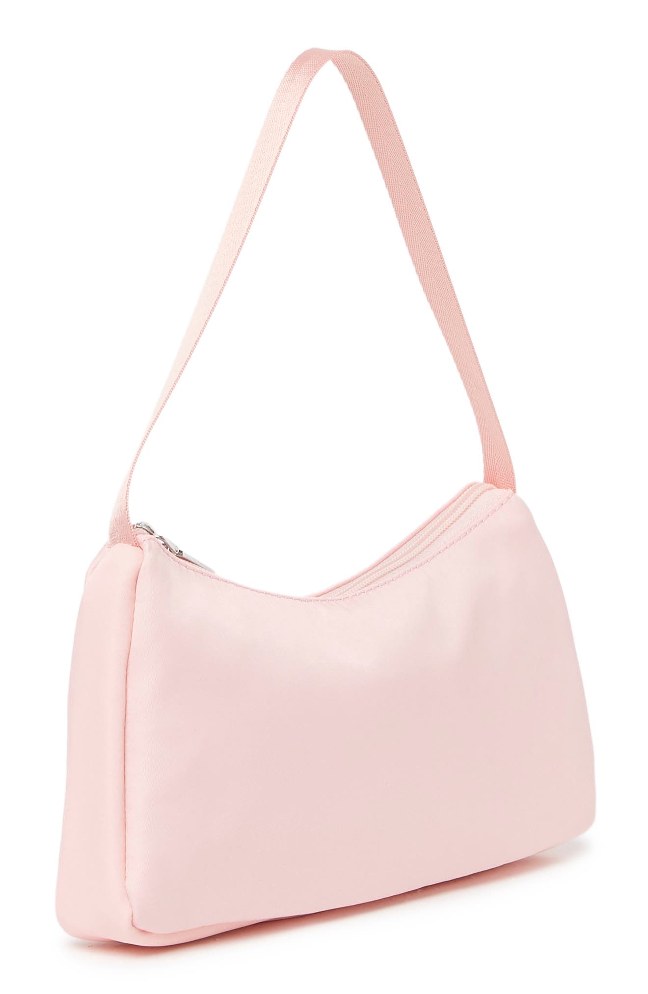 Mini Baguette Shoulder Bag, Alternate, color, PINK OPAL