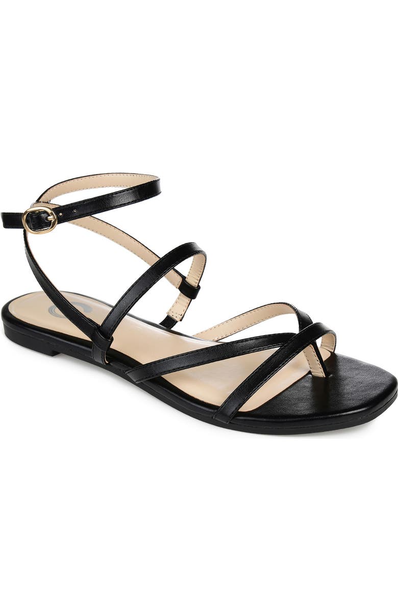 Journee Collection Serissa Ankle Strap Sandal, Main, color,