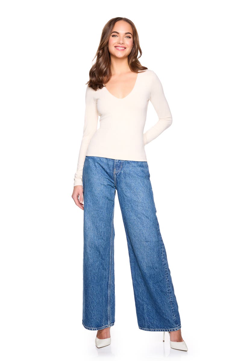 Susana Monaco Long Sleeve Knit Top, Alternate, color, 