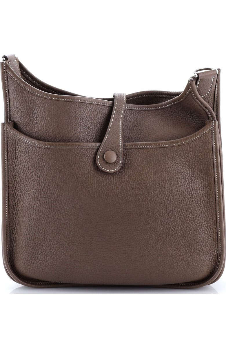 Pre-Owned Hermes Evelyne Bag Gen III Clemence PM, Alternate, color, Etoupe